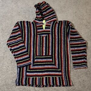 Iguana Jack Red Multicolored Beach Surfer Baja NWT